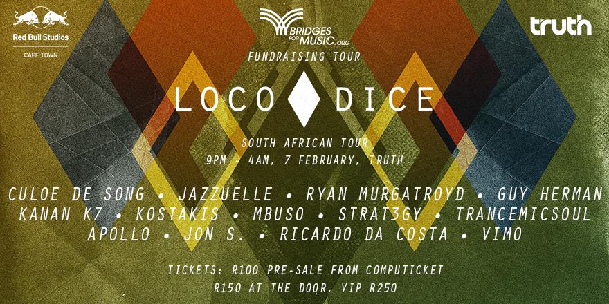 Tonight <a href="/LocoDiceOFC/">Loco Dice</a> is taking over <a href="/Truthnightclub/">Truth Nightclub</a> with some of SA's best! #PlayForEducation <a href="/redbullstudioct/">bullstudio</a>