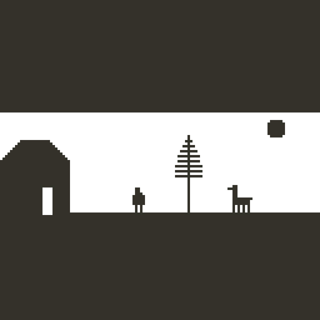 drewlesueur's tweet image. #pixelart #2color