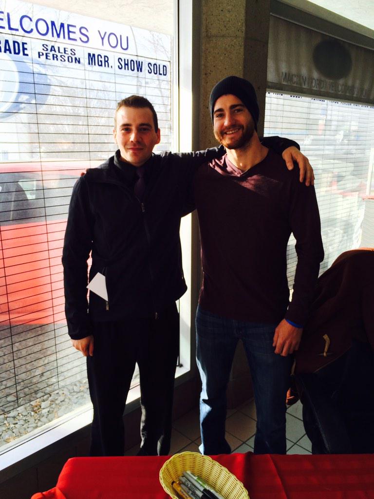 DaivBailey's tweet photo. #tjbrodi#flameshockey#maclinford!! http://t.co/8W0Iinn0Ex
