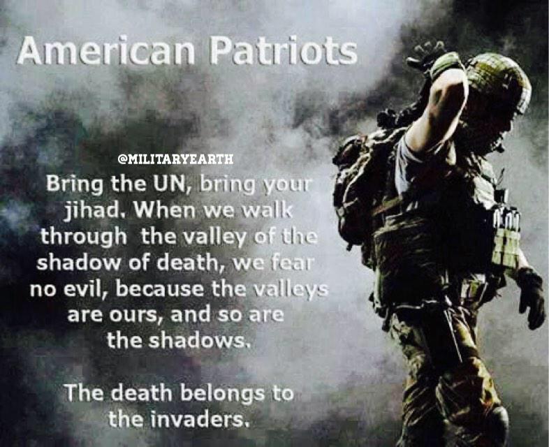 CockySoldier's tweet photo. Hunters are soldiers. #Patriots for the human race. http://t.co/WMUBvkcuPt
