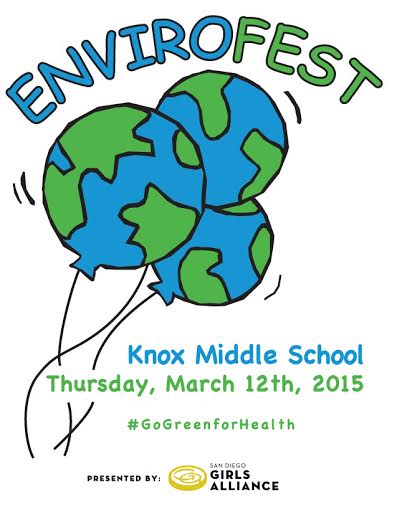 SuiteBrigitte's tweet photo. RT @sdgirlsalliance: Our environmental program, #Envirofest @ Knox Middle School, 3/12! #GoGreenForHealth #SanDiego http://t.co/oGfcI7vVdL