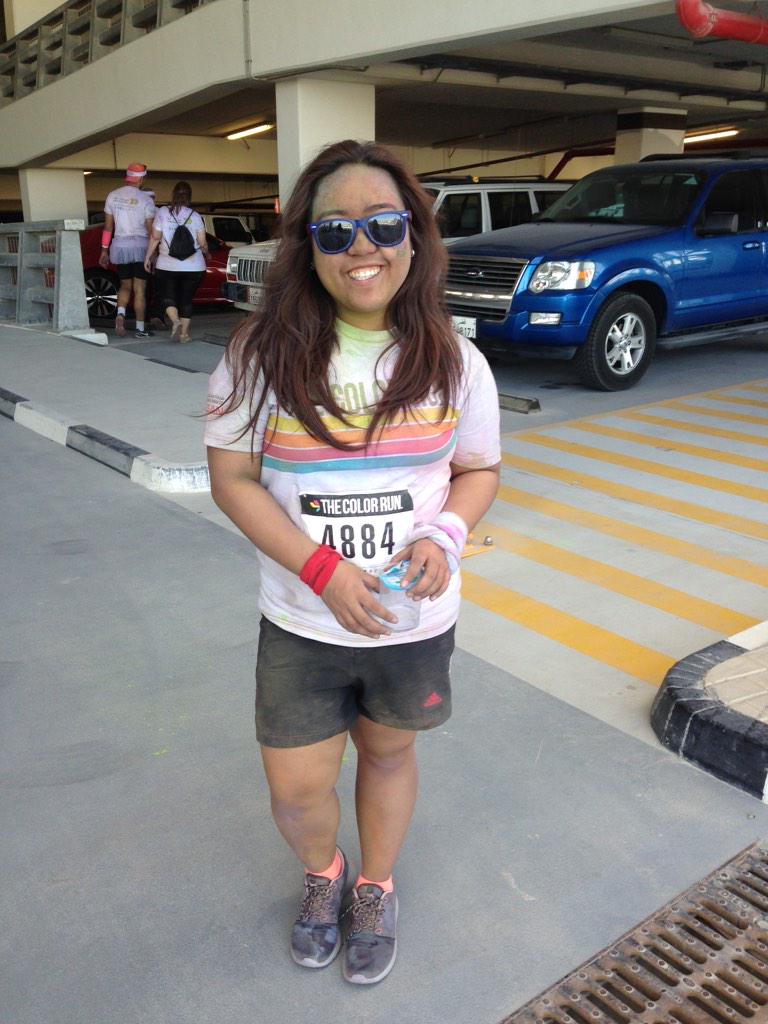 krmnmrqz's tweet photo. Happiest 5k on th planet! #colorrun #TheColorRunQA 👌💕 http://t.co/Kyc5skJjxl