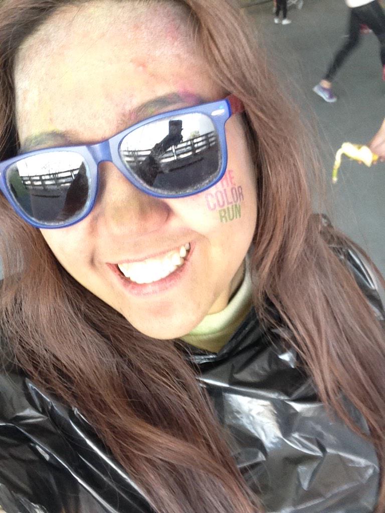 krmnmrqz's tweet photo. Happiest 5k on th planet! #colorrun #TheColorRunQA 👌💕 http://t.co/Kyc5skJjxl