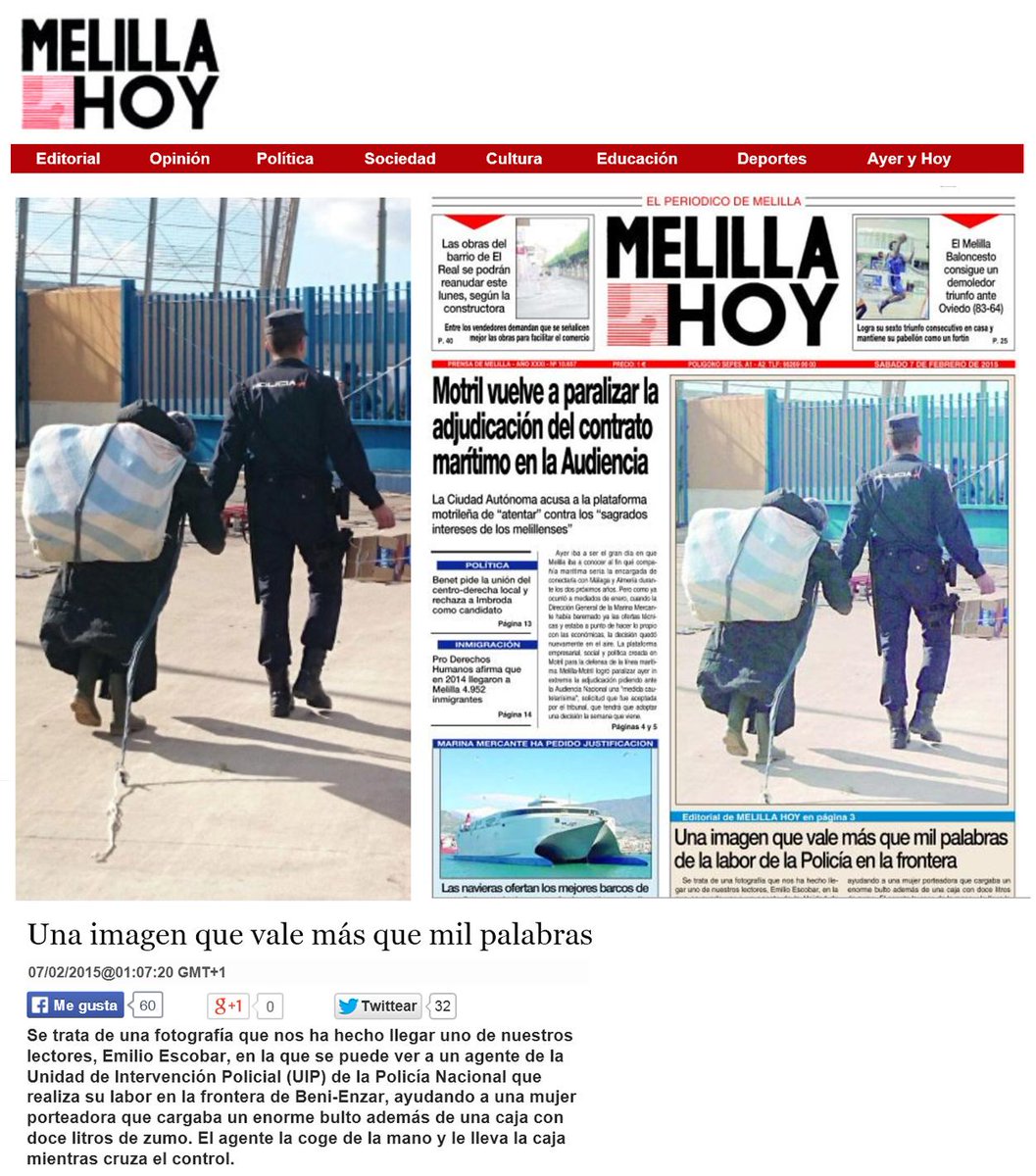 JostoMaffeo's tweet photo. Los de siempre dirán: "Es su deber".
Yo sólo sé que cuando bajo al desierto escenas así las veo
@policia @MELILLA_HOY http://t.co/VxpoWe2JHr