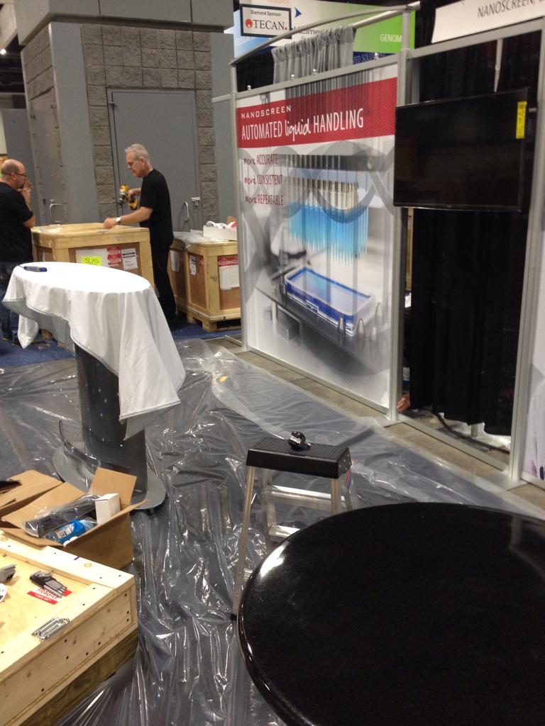 NanoScreenLLC's tweet image. It&apos;s happening...soon booth 740 with be ready to show at #SLAS2015 #ORION #liquidhandling