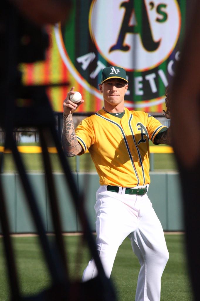 Oakland A's on X: .@blawrie13 dons the gold jersey for