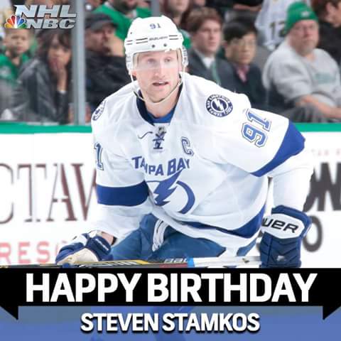 I just want to say happy birthday to my favorite hockey idol my man Steven stamkos 