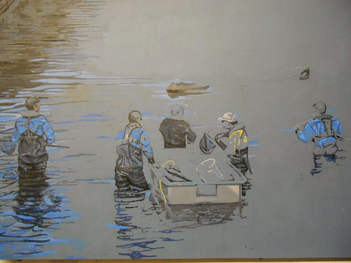 SeanWilliams23's tweet photo. Persisting with painting people. It's right hard. Should stick to scaffolding and mud. #persistenceworks http://t.co/V2gWgKYkDJ