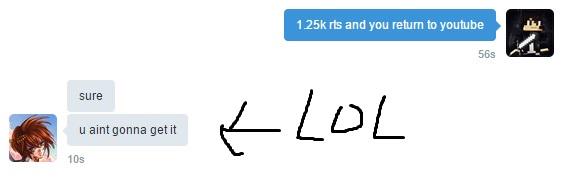 aceNoypi's tweet image. 1.25k retweets. @ForceHacks says I can't do it.