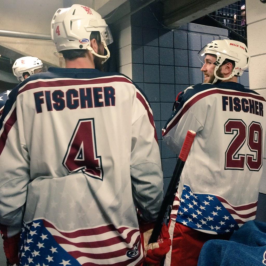 The #Griffs are about to go out for warm-ups in special jerseys to honor Ryan Fischer.