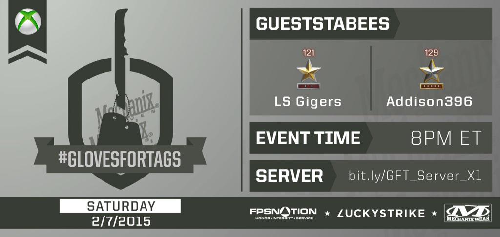 GlovesForTags's tweet photo. #XB1 Fans: 8pm ET! Come get LS Gigers or @ADDISON396's tags to win FREE @Mechanix_Wear gloves! http://t.co/actqGJFmXy http://t.co/fnS7ZXBu7V