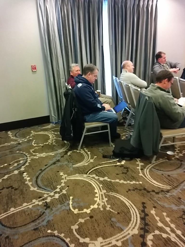 nerugbyrefs's tweet photo. Mr @djenningspr accepts his position as the society's stenographer. Mr Watson director of Assignments #NERRSAGM http://t.co/2ROP4tAwhp