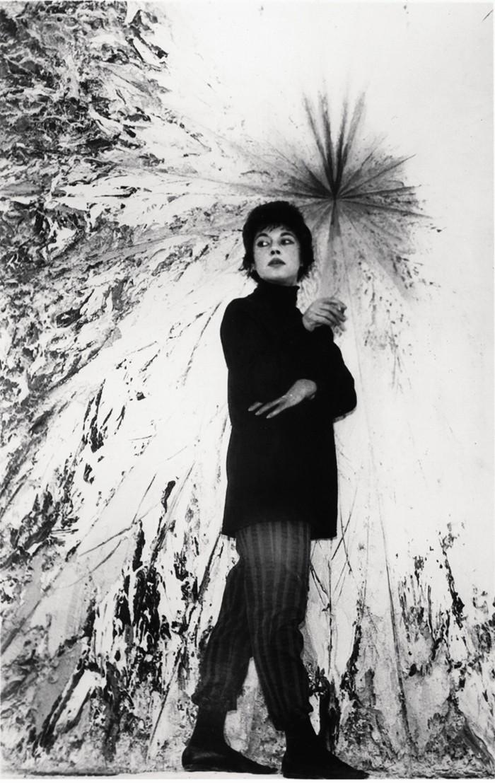 SaatchiArt's tweet photo. "Only by chancing the ridiculous, can I hope for the sublime" –Jay DeFeo. Here she is with "The Rose." http://t.co/LzFWLHIQVf