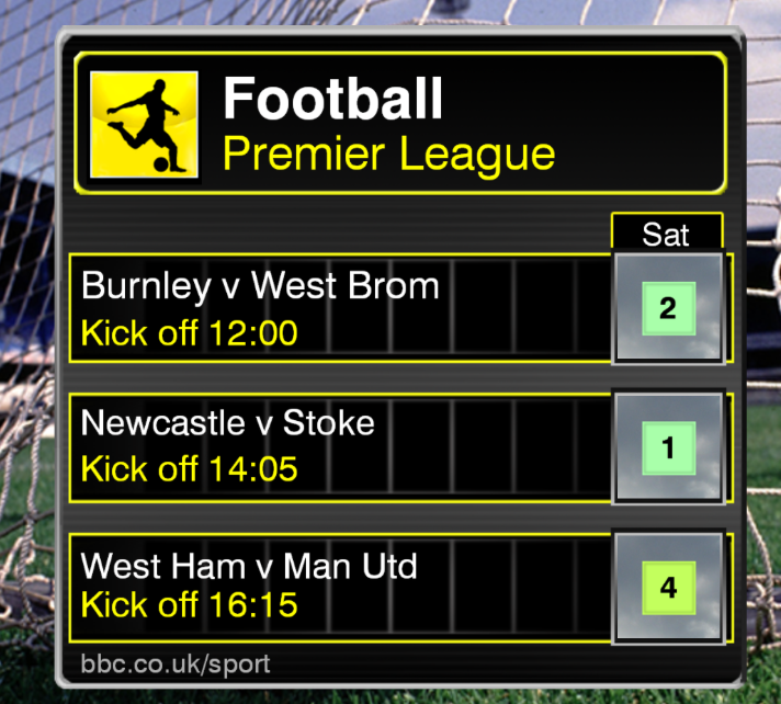 bbc stoke fixtures