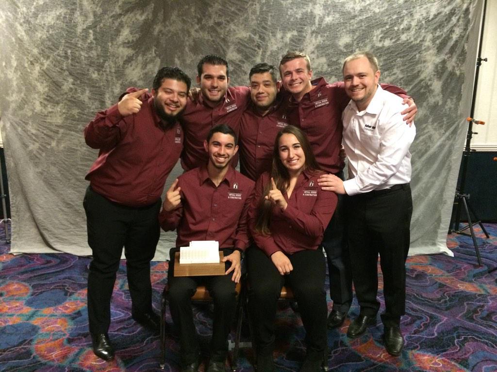 SDSU First place in VDC! #ASC67 Couldn't be prouder of helping to coach this team. #balfourbeattyus