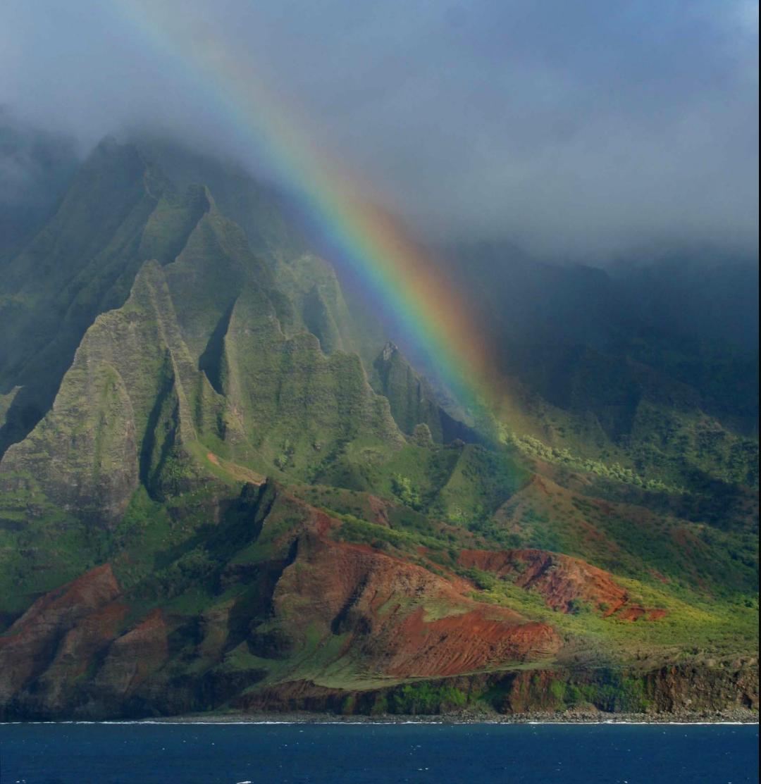 Y despues de la lluvia, un bello arcoiris en nuestra bella costa.