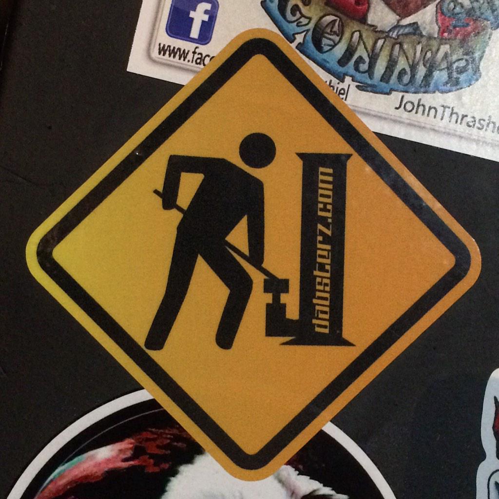 dabsterzva's tweet photo. #new #stickers #dabsterz #dabs #dabbing #rigs #nails #accessories #oil #bho #errl #shatter #stoner #weed #stoned #dab http://t.co/iTob73Eu0R