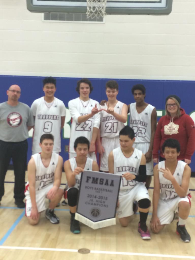 northernpoole's tweet photo. Boys Jr Trappers are bringing home the banner #trapperpride #fmcsd http://t.co/46ue2XAo3p