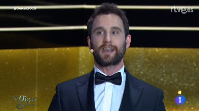 mizonatv's tweet photo. .@DANIROVIRA se acaba de marcar el mejor discurso de la historia EN UN MINUTO #Goyas2015 @PremiosGoyaEs http://t.co/eC4P189w7W