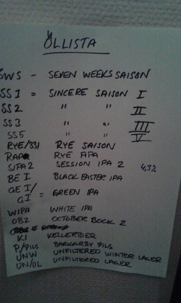 SadRobotBrewing's tweet photo. Beer list of this evenings test batch event hosted by Mohawk Brewing. But it seems only half of the beers was listed. http://t.co/ZNkJpoWE19
