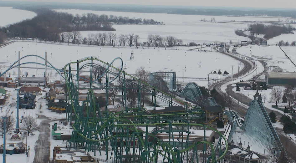 Chris10TV's tweet photo. Days like today may have you thinking about Cedar Point.  Ummmm... think again! http://t.co/9nqhTrgmkR