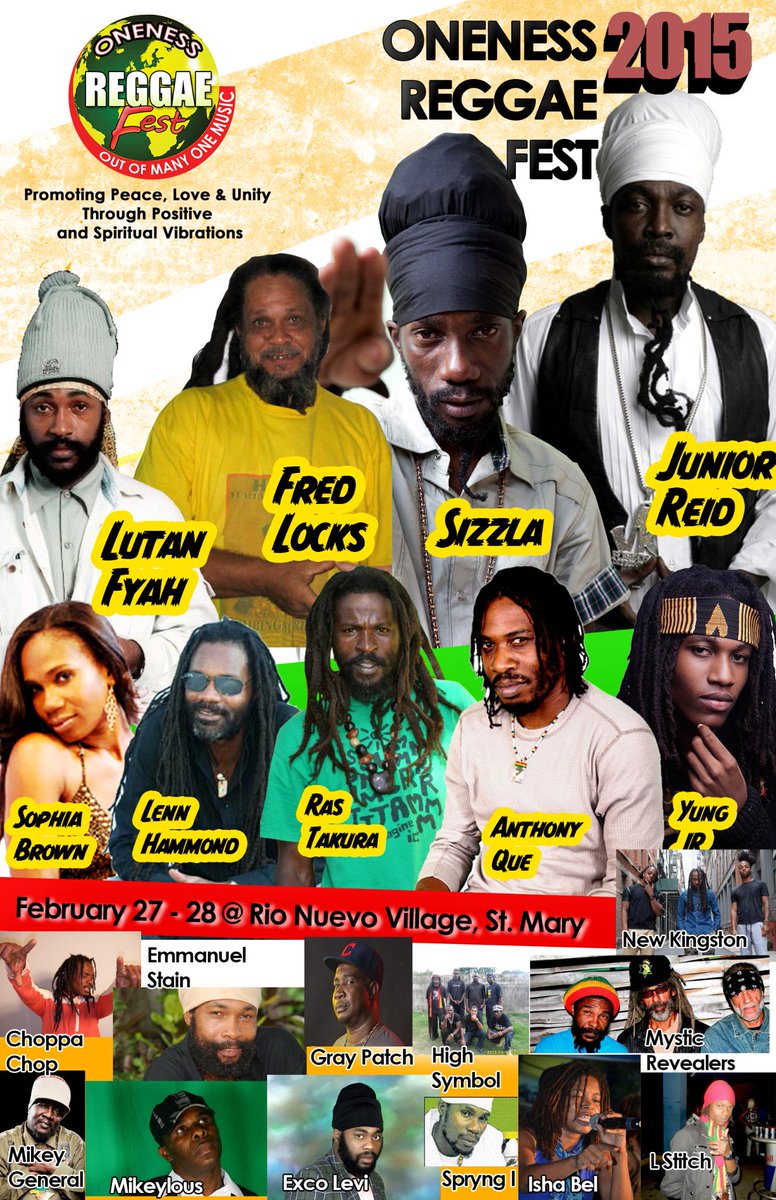PLEASE VISIT onenenessreggaefest.com for detailed information on this year's Reggae Festival.