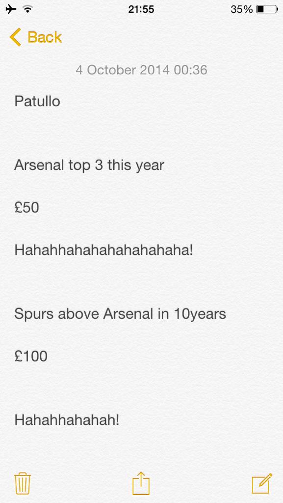 GazMcLean2's tweet photo. @Patullo11 

Remember this bet? #COYS #Kaneyoubelieveit #KaneForEngland #Kane http://t.co/as61PSznF4