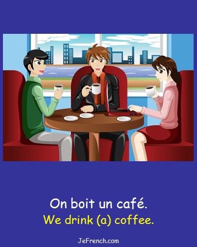 JeFrenchLessons's tweet image. Learn French: On boit un café... we drink (a) coffee. buff.ly/1IkwoWR