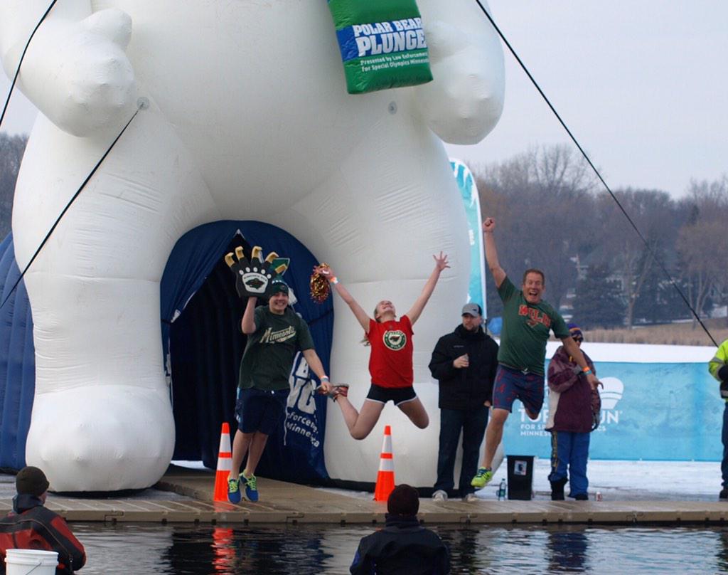 jepelant's tweet image. Polar plunge today with our Minnesota Wild gear #reallycold @mnwild @Russostrib @PlungeMN