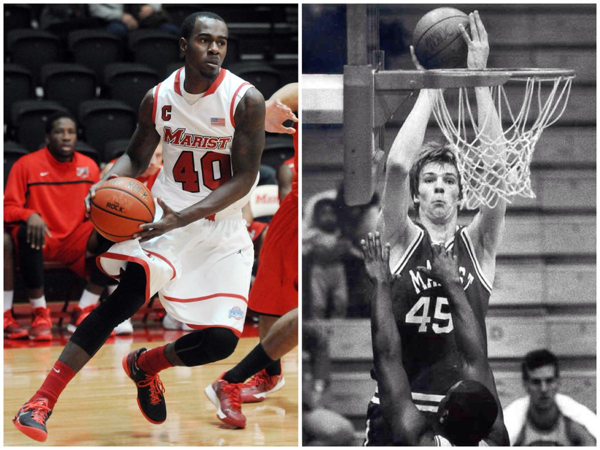 SeanTMcMann's tweet photo. VIDEO: Marist's Chavaughn Lewis closes in on Rik Smits on @Marist's scoring list.
http://t.co/D9BaPC0LGC #maachoops http://t.co/2EldLdJgTQ