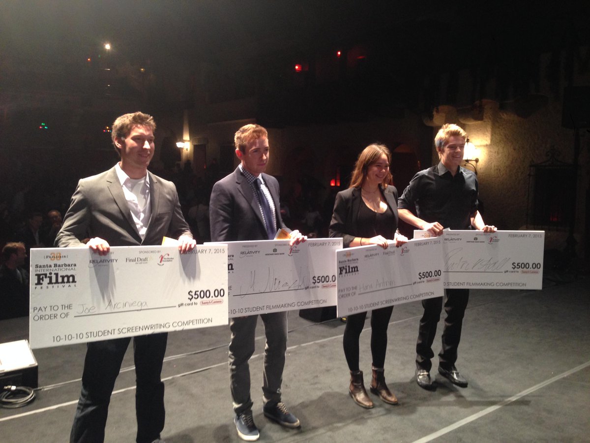 InStudioHCLA's tweet image. HUGE CONGRATS to the 4 winning Student Filmmakers at  @SBIFF! See you this summer at #RelWorkshops LA!