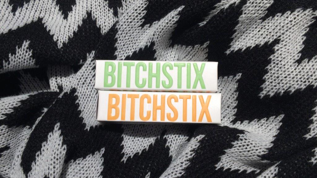 dyllhodg's tweet photo. Loving my #Bitchstix. Great name, product, packaging, and cause. 100% of net proceeds go to the Julian Center. 💋 http://t.co/PK2PHmilvJ