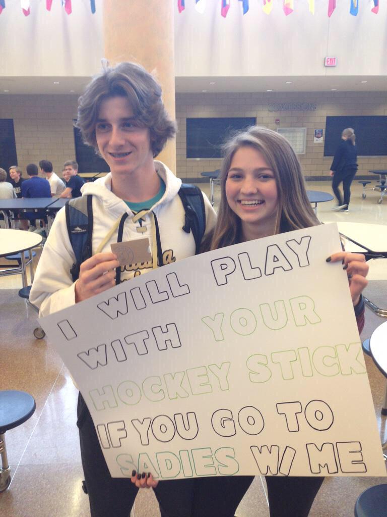 ChaskaChanHC's tweet photo. madi tuley asks Alex snader with a very... Inappropriate way, but hey he said yes and scored a chipotle GC ❤️👫 http://t.co/BBjp4JwGQ8