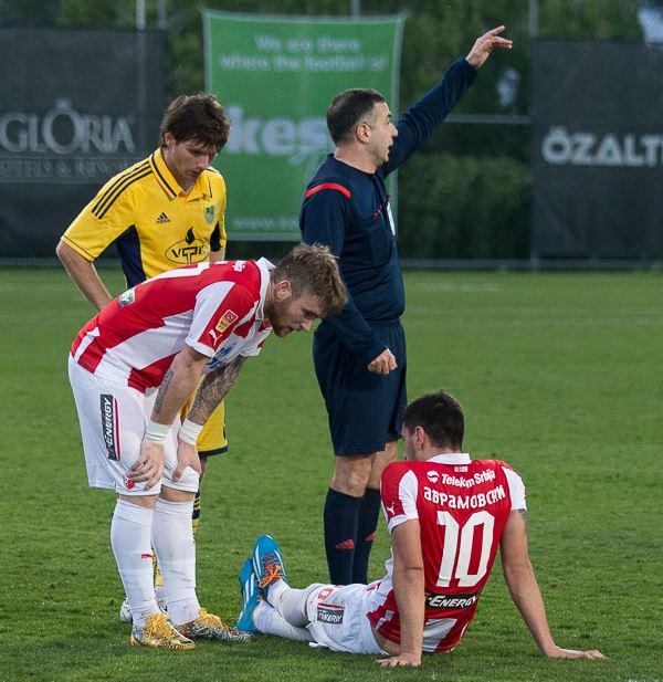 Avramovski is shown after his injury