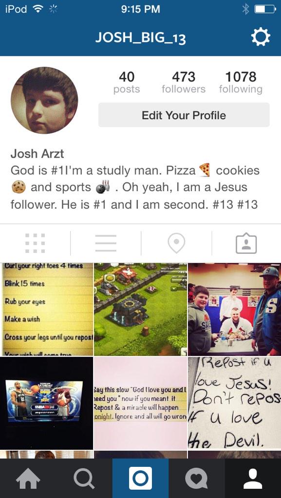Josh_A13's tweet photo. Follow me people! Just look at the Instagram page! http://t.co/beRKtAaj7G