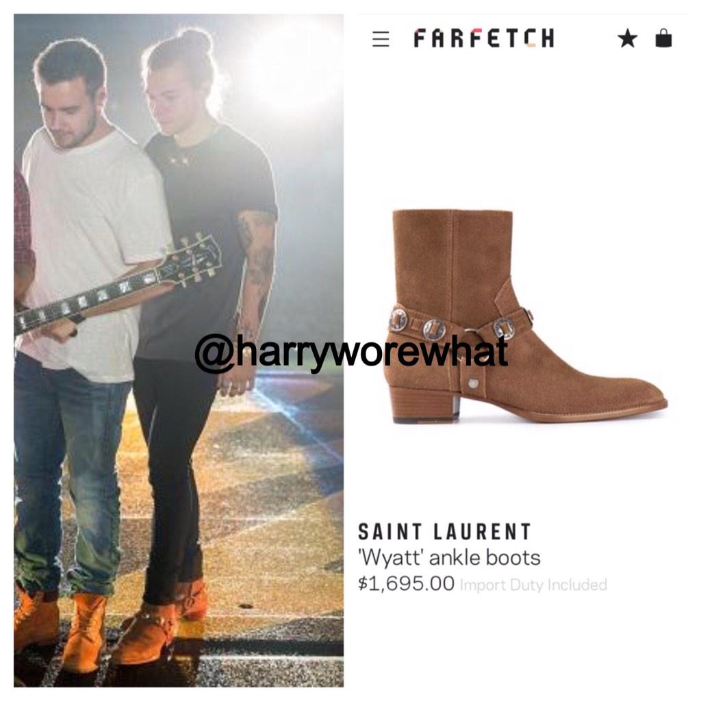 Harry Wore What On Twitter Harry Wore 1695 Saint Laurent Wyatt Ankle Boots During Otra Rehearsals In Sydney 2 6 15 Http T Co Rq293musbb