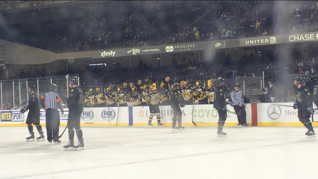 GOAL! Cutler Martin beats Hildebrand from the high slot and it's 2-0 <a href="/umichhockey/">Michigan Hockey</a>. #GoBlue #HOCKEYCITY