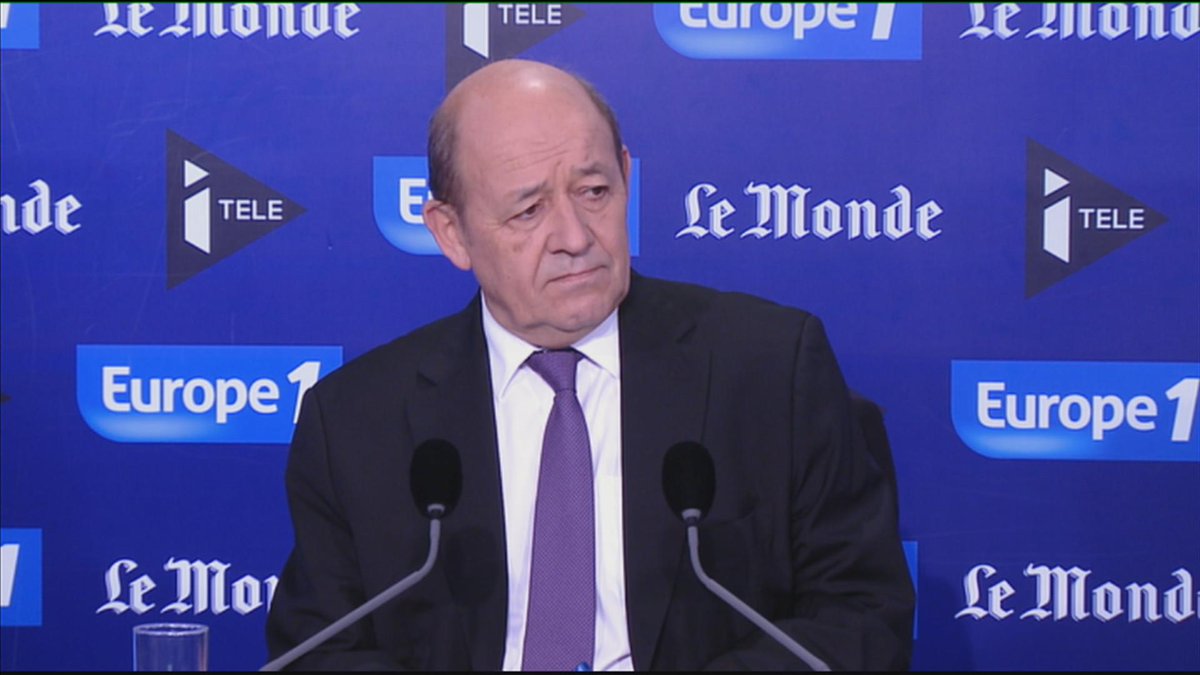CNEWS's tweet image. .@JY_LeDrian : "Il faut que l'Europe se préserve des menaces de l'Est et des menaces du Sud"