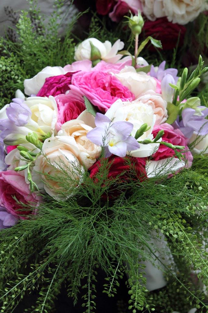 Love these flowers!! Plus they smelt amazing!!! #weddingflowers #love