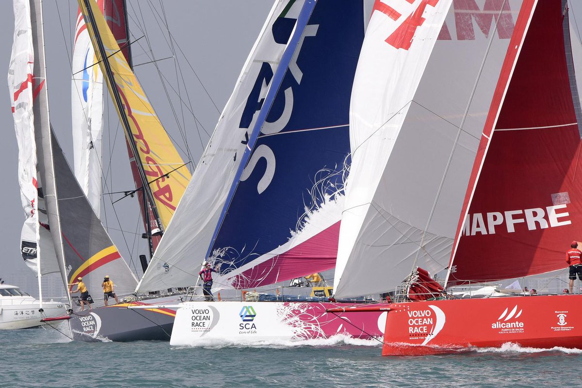 And They are Off: Haoyun Team SCA! A tough leg ahead with 5,264 miles to Auckland, NZ teamsca.com/news/2015/see-…
