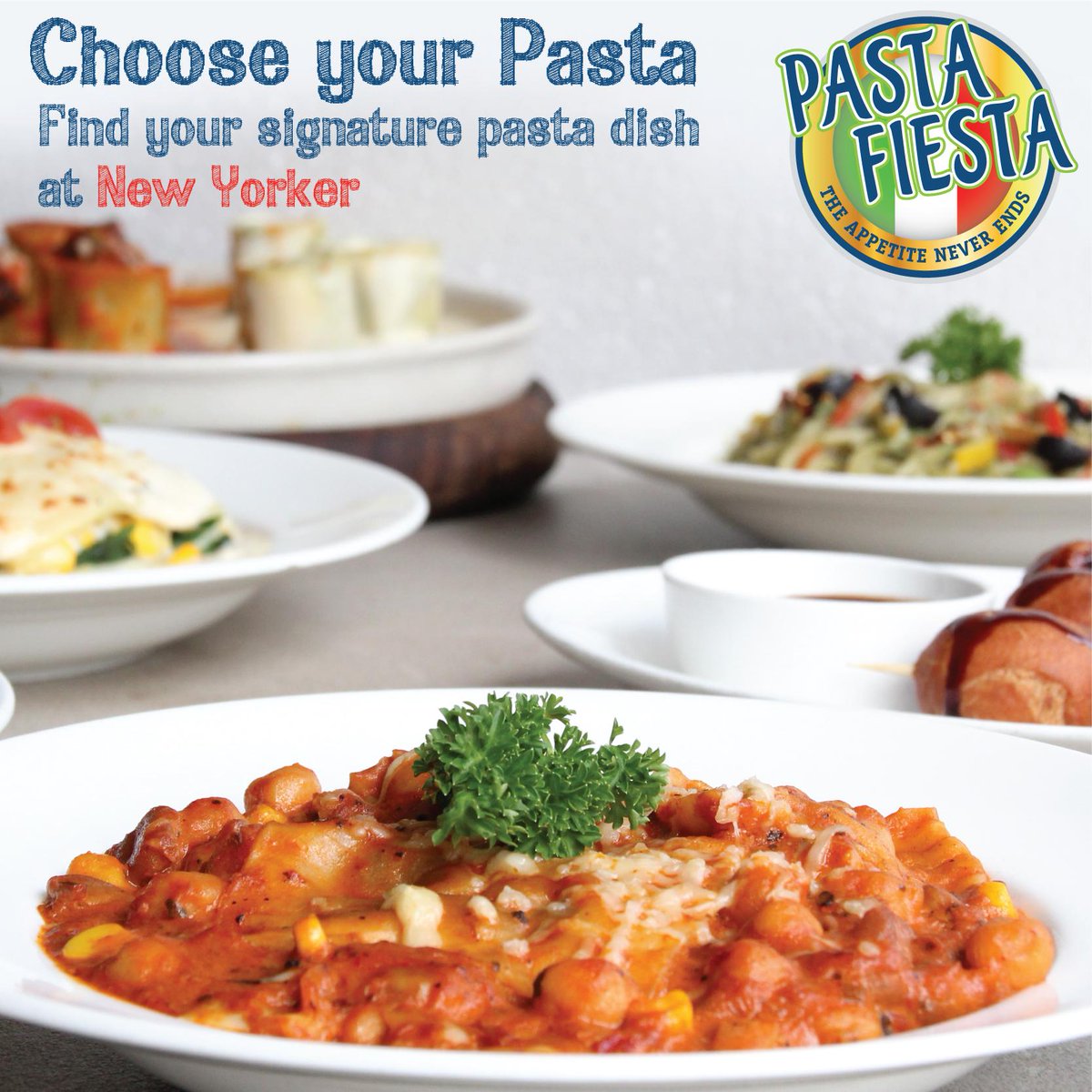 NYchennai's tweet photo. Make your #Sunday a #Funday with your own #pasta dish from #PastaFiesta.
#MySignature #NewYorker #Chennai http://t.co/vm2xvoNyHl
