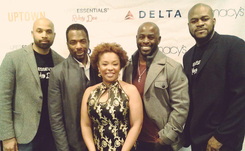 SonyaDenyse's tweet image. @ the LA screening of #LEwithRubyDee.  So grateful my checks hurt.  Honoring the past. Shaping the Future....