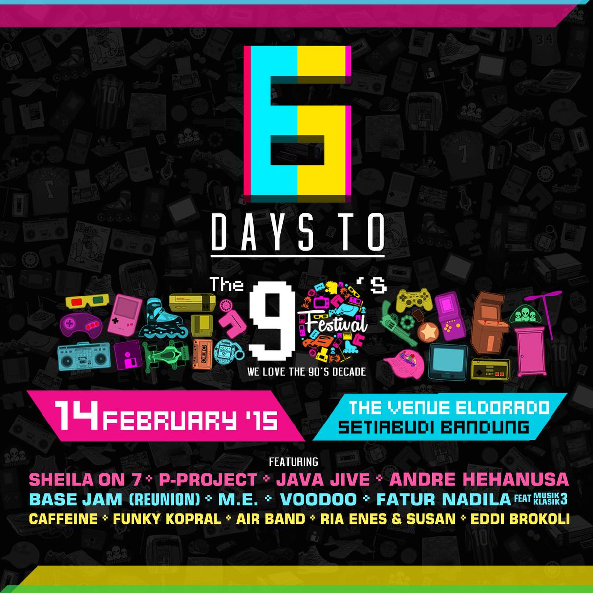 the90sfestival's tweet photo. sudah h-6 mnuju acara the 90s festival! Sudah mendapatkan tiketnya? http://t.co/pKuDLvUoOs @ogobsmagz @rollingstonesINA