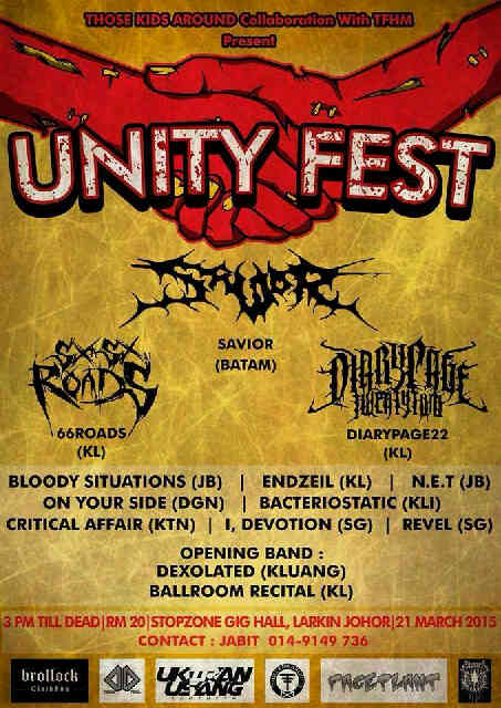 Band Death Metal asal Batam 'Savior', akn mnjadi headline di event "Unity Fest" di Johor, Malaysia
Cc <a href="/scene_of_indie/">Scene of Underground</a>