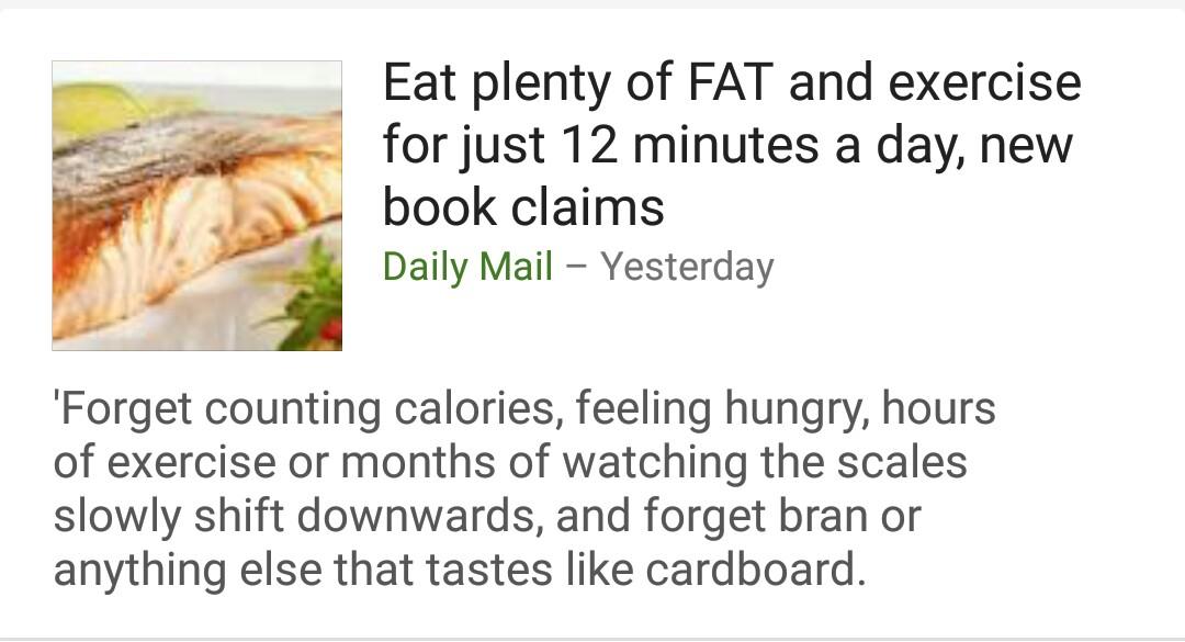 MenaspaP's tweet image. Yes, sure. To be healthy and fit eat heaps of fat and exercise 2 min a day.

#misinformation #NotScience #BS