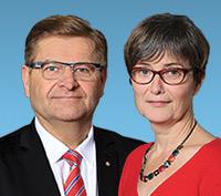 Dominique CHAUMEIL et Jean-Marie JANSSENS, candidats aux élections départementales du canton de Montrichard