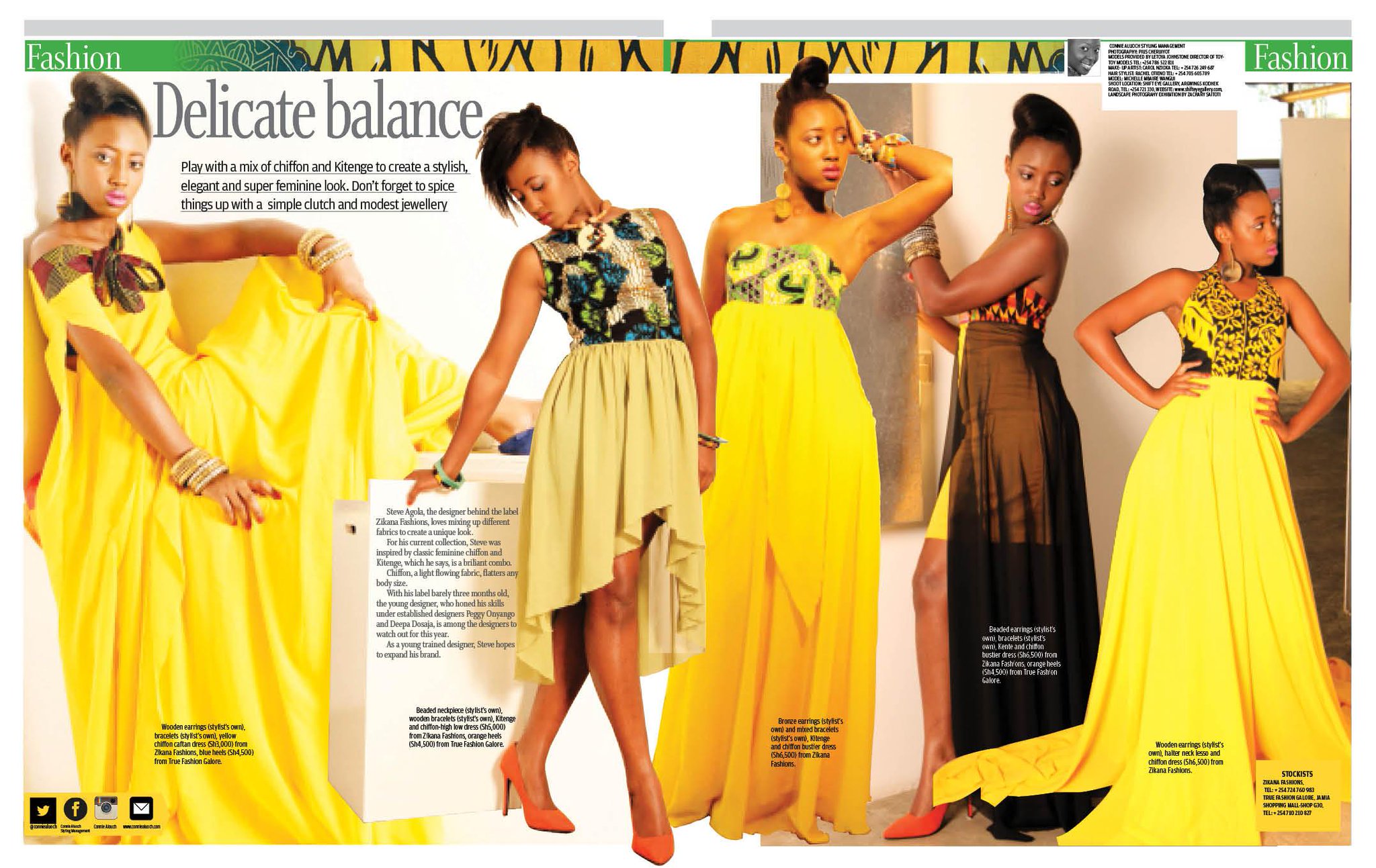 chiffon and kitenge designs