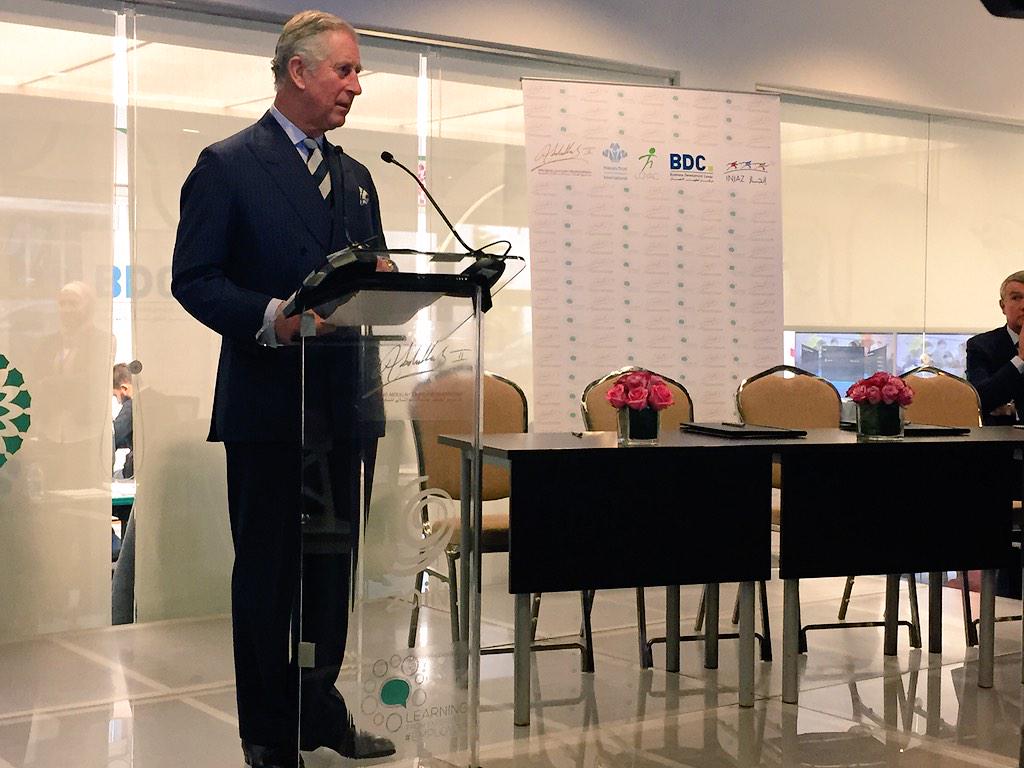 UKinJordan's tweet photo. Prince of Wales: 'UK committed to supporting Jordan's security, stability and prosperity' #RoyalVisitJordan #employjo http://t.co/O9m8R0Zbj1