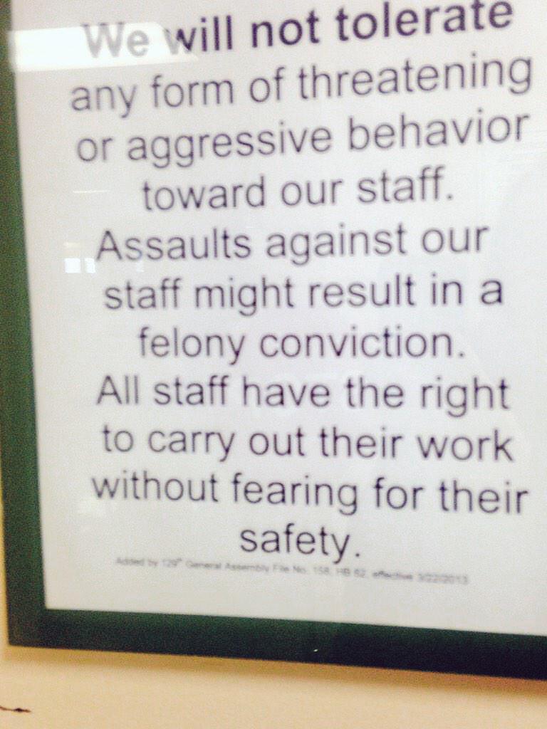 Kati_Kleber's tweet photo. Mad respect for @_MellowMama_'s ED for posting this #necessary #workplacesafety #nurselife http://t.co/hmSONiB5P6