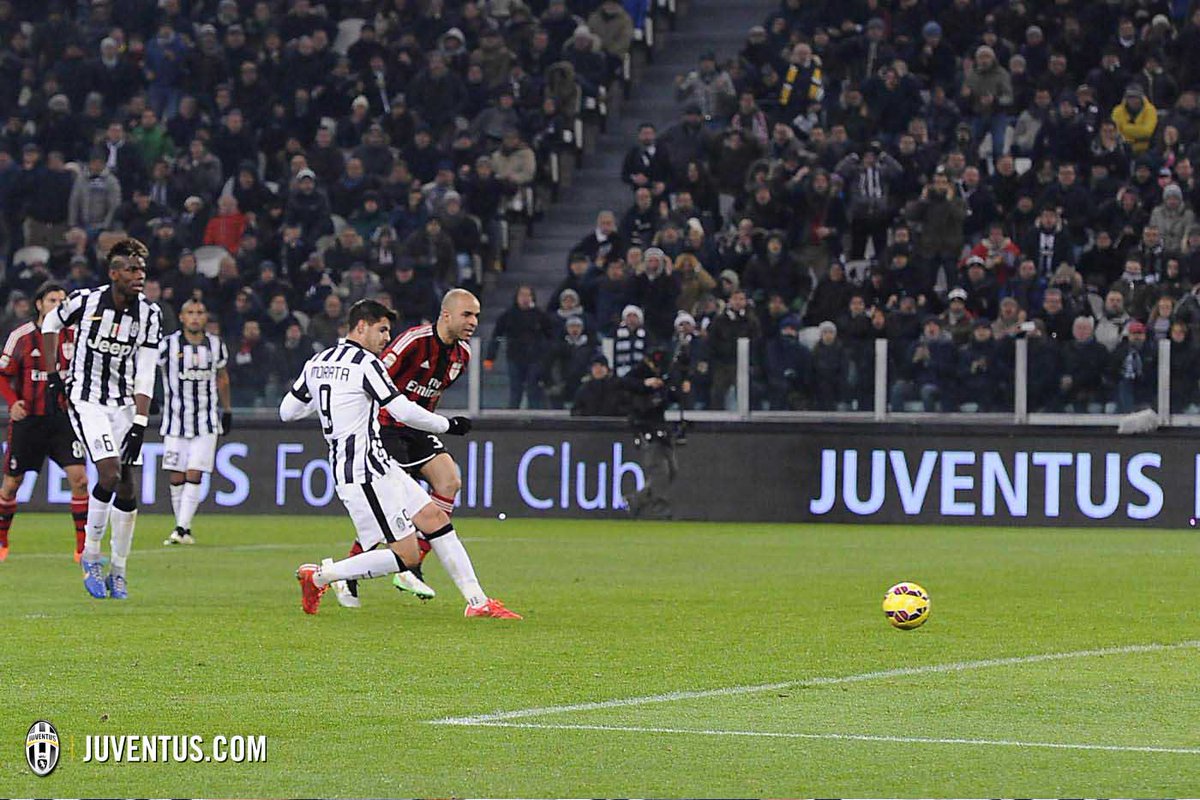 juventusfc's tweet photo. Questo di @AlvaroMorata è il 100° gol segnato nelle 42 partite in cui siamo andati a segno consecutivamente in casa http://t.co/F2IzXqmpRf